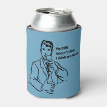 Boire Trop Retro Man Can Cooler