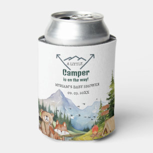 Rafraîchisseur Pour Canette Bois Animaux Aventure Camper Baby shower