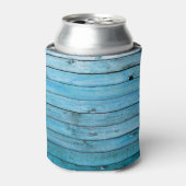 Rafraîchisseur Pour Canette Bois bleu naturel, arrière - plan texturé. (Can devant)