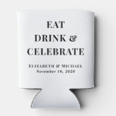 Rafraîchisseur Pour Canette Boisson moderne pour manger Célébrer le Mariage (Dos)