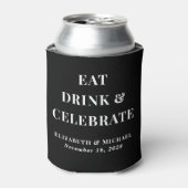 Rafraîchisseur Pour Canette Boisson moderne pour manger Célébrer le Mariage no (Can devant)