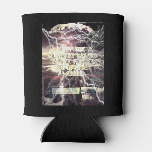 Rafraîchisseur Pour Canette Bombe atomique noir peut refroidir 2 côté (Dos)