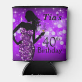 Rafraîchisseur Pour Canette Bombshell Parties scintillant Bling Sparkle Annive (Devant)