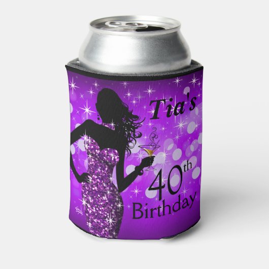 Rafraîchisseur Pour Canette Bombshell Parties scintillant Bling Sparkle Annive (Can Dos)