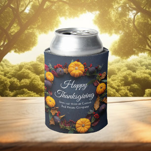 Rafraîchisseur Pour Canette Bon thanksgiving Citrouille Wreath Custom Business