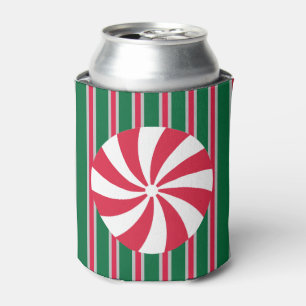 Rafraîchisseur Pour Canette Bonbons à la menthe poivrée de Noël amusants et fa