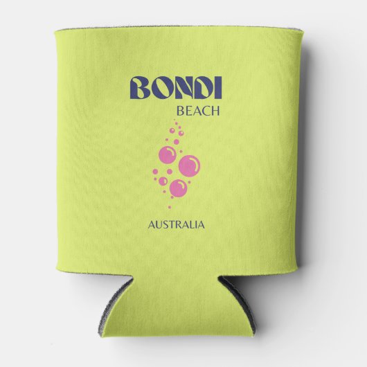 Rafraîchisseur Pour Canette Bondi Beach, Lime Jaune (Devant)