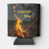 Rafraîchisseur Pour Canette Bonfire Sparks fête d'anniversaire (Devant)