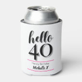 Rafraîchisseur Pour Canette Bonjour 40 - 40e anniversaire (Can devant)