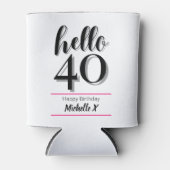 Rafraîchisseur Pour Canette Bonjour 40 - 40e anniversaire (Devant)