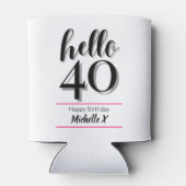 Rafraîchisseur Pour Canette Bonjour 40 - 40e anniversaire (Dos)