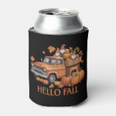 Rafraîchisseur Pour Canette Bonjour Automne Citrouille Pickup Camion Gnome Aut (Can devant)