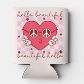 Rafraîchisseur Pour Canette Bonjour belle | Cute et coeur (Dos)