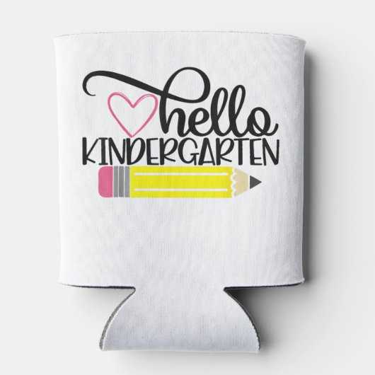 Rafraîchisseur Pour Canette Bonjour maternelle Retour À L'École Étudiante Ense (Dos)