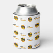 Rafraîchisseur Pour Canette Bonjour Summer Sun avec lunettes de soleil (Can devant)