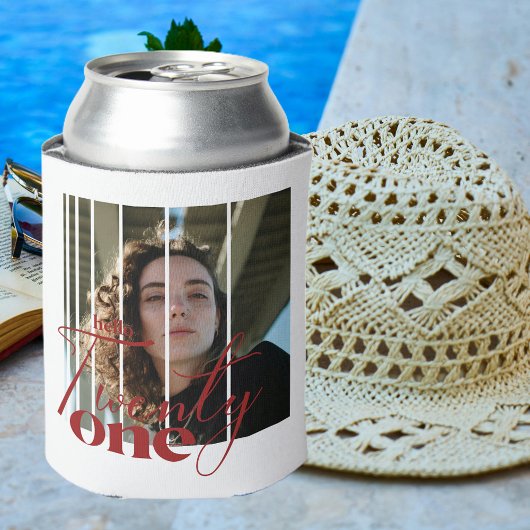 Rafraîchisseur Pour Canette Bonjour Vingt et un moderne 21e anniversaire