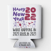 Rafraîchisseur Pour Canette Bonne année 2022 Adieu 2021 Drôle (Dos)