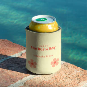 Rafraîchisseur Pour Canette Bonne fête des mères pêche fleurs rose