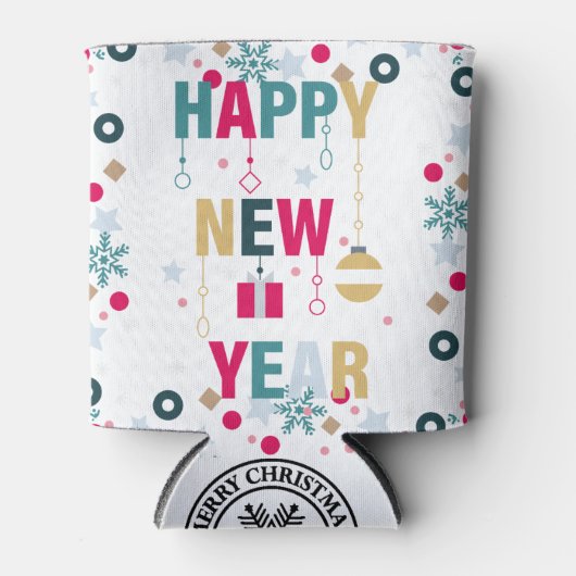 Rafraîchisseur Pour Canette Bonne fête du Nouvel An (Devant)