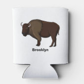 Rafraîchisseur Pour Canette Bonne illustration de bison américain (Dos)