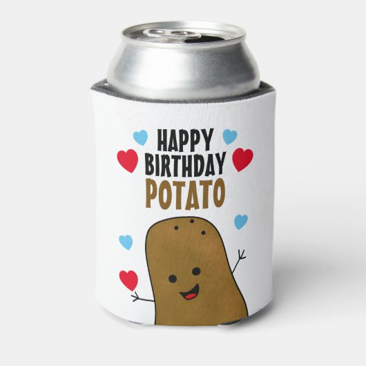 Rafraîchisseur Pour Canette Bonne pomme de terre d'anniversaire (Can Dos)