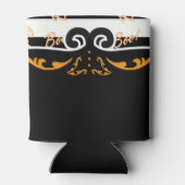 Rafraîchisseur Pour Canette Boo ! Fête d'Halloween noir et orange (Dos)