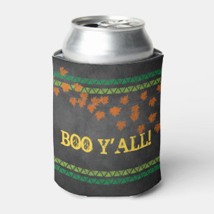 Rafraîchisseur Pour Canette BOO Y'ALL Black Chalkboard Famille Automne Hallowe