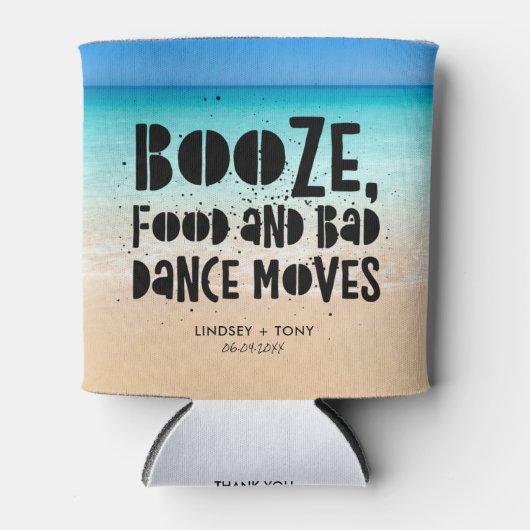 Rafraîchisseur Pour Canette Booze alimentaire Mauvaise Danse Déplace Funny Bea (Devant)