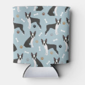 Rafraîchisseur Pour Canette Boston Terrier Bones and Paws (Devant)