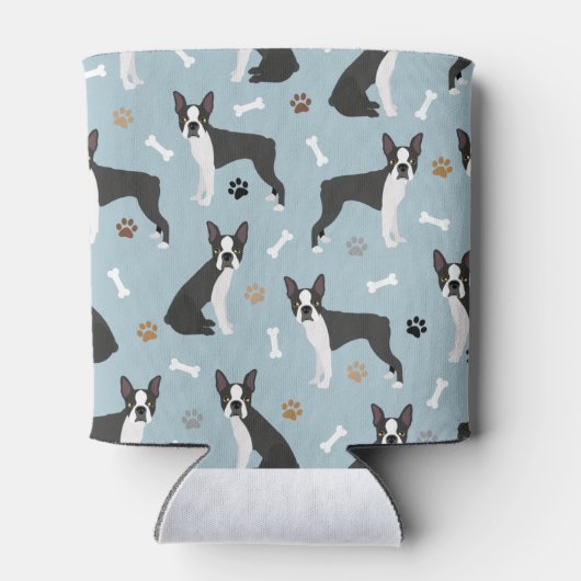 Rafraîchisseur Pour Canette Boston Terrier Bones and Paws (Dos)