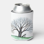 Rafraîchisseur Pour Canette boston terriers et arbre (Can devant)