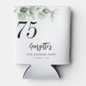 Rafraîchisseur Pour Canette Botanique Eucalyptus Vert 75e anniversaire (Devant)