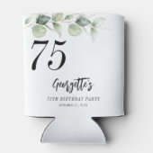 Rafraîchisseur Pour Canette Botanique Eucalyptus Vert 75e anniversaire (Dos)