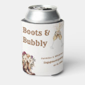 Rafraîchisseur Pour Canette Bottes & Bubbly Mariage Occidental Bohème (Can Dos)