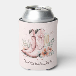 Rafraîchisseur Pour Canette Bottes roses et verre à champagne pétillant pour l