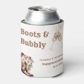 Rafraîchisseur Pour Canette Bottines & Bubbly Boho Occidental fiançailles Fête (Can devant)