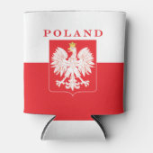 Rafraîchisseur Pour Canette Bouclier rouge aigle polonais (Devant)