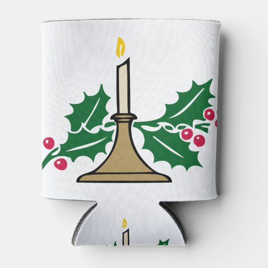 Rafraîchisseur Pour Canette Bougie de Noël (Devant)