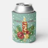 Rafraîchisseur Pour Canette Bougie De Noël Et Flammes De Neige (Can Dos)