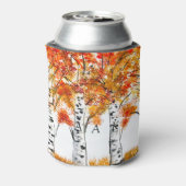 Rafraîchisseur Pour Canette Bouleaux à l'aquarelle Mariage d'automne (Can Dos)