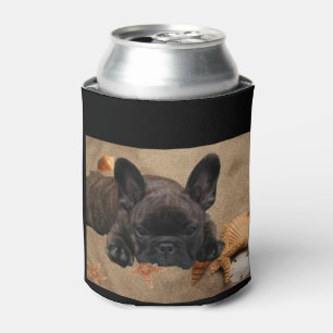 Rafraîchisseur Pour Canette Bouledogue français au bord de la mer French Bulld