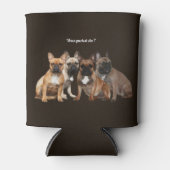 Rafraîchisseur Pour Canette Bouledogue français famille de chiens  (Devant)