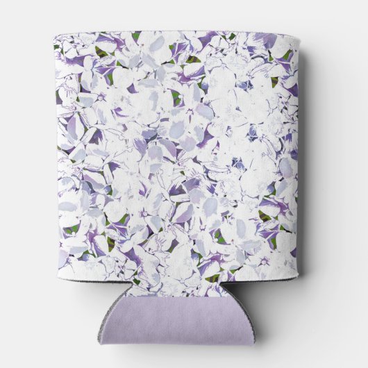 Rafraîchisseur Pour Canette Bouquet de fleurs d'aquarelle d'hydrangées. (Dos)