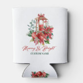 Rafraîchisseur Pour Canette Bouquet de fleurs de la lanterne de Noël (Dos)