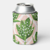 Rafraîchisseur Pour Canette Bouquet de lys de la vallée fleurs sur rose (Can Dos)