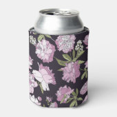 Rafraîchisseur Pour Canette Bouquet Peony : Textile Floral sans joint (Can devant)