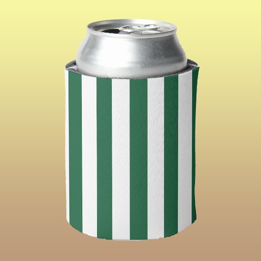 Rafraîchisseur Pour Canette Bouteille vintage classique Vert & Blancs