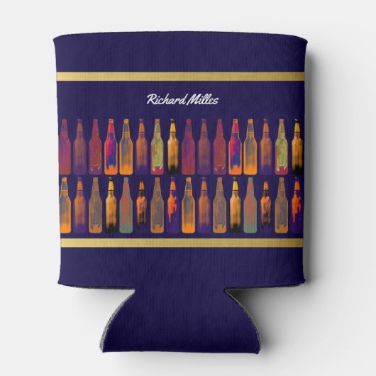 Rafraîchisseur Pour Canette bouteilles de bière couleur graphique (Dos)