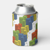 Rafraîchisseur Pour Canette Bouteilles en verre, design Motif Abstrait. (Can devant)