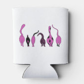 Rafraîchisseur Pour Canette Boutons de chat violet (Dos)